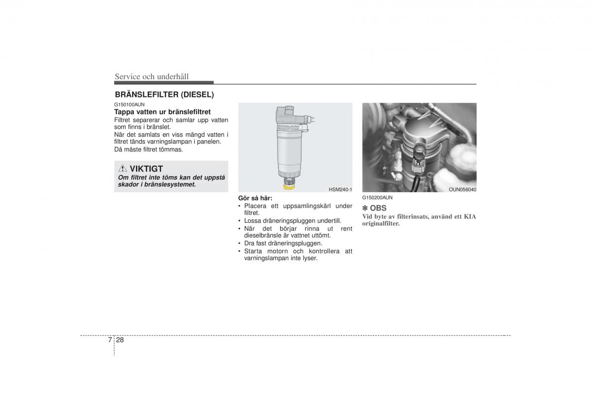 KIA Carens II 2 instruktionsbok / page 294