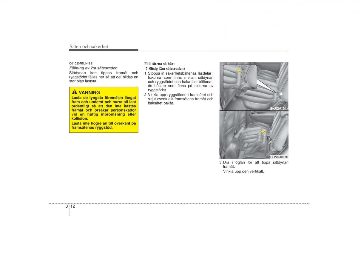 KIA Carens II 2 instruktionsbok / page 30