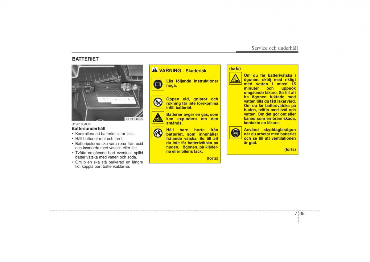 KIA Carens II 2 instruktionsbok / page 301