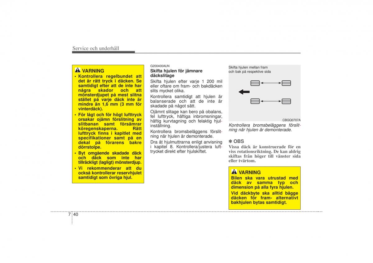 KIA Carens II 2 instruktionsbok / page 306