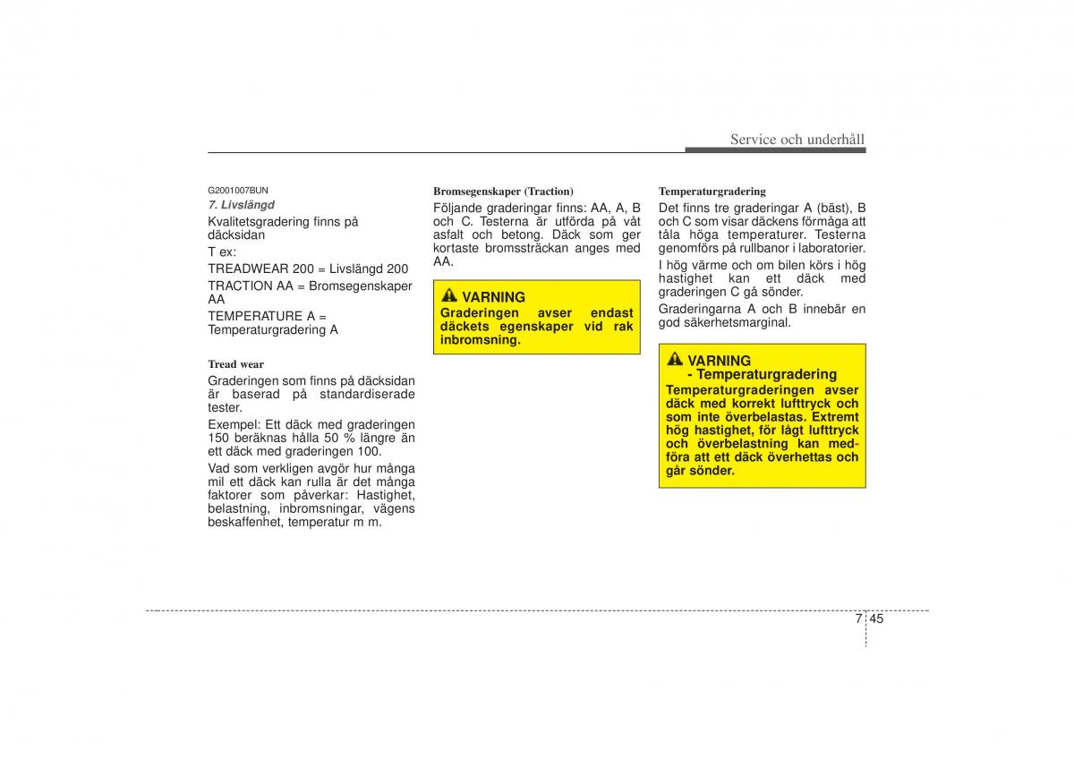 KIA Carens II 2 instruktionsbok / page 311