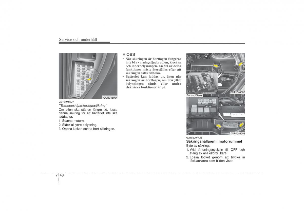 KIA Carens II 2 instruktionsbok / page 314