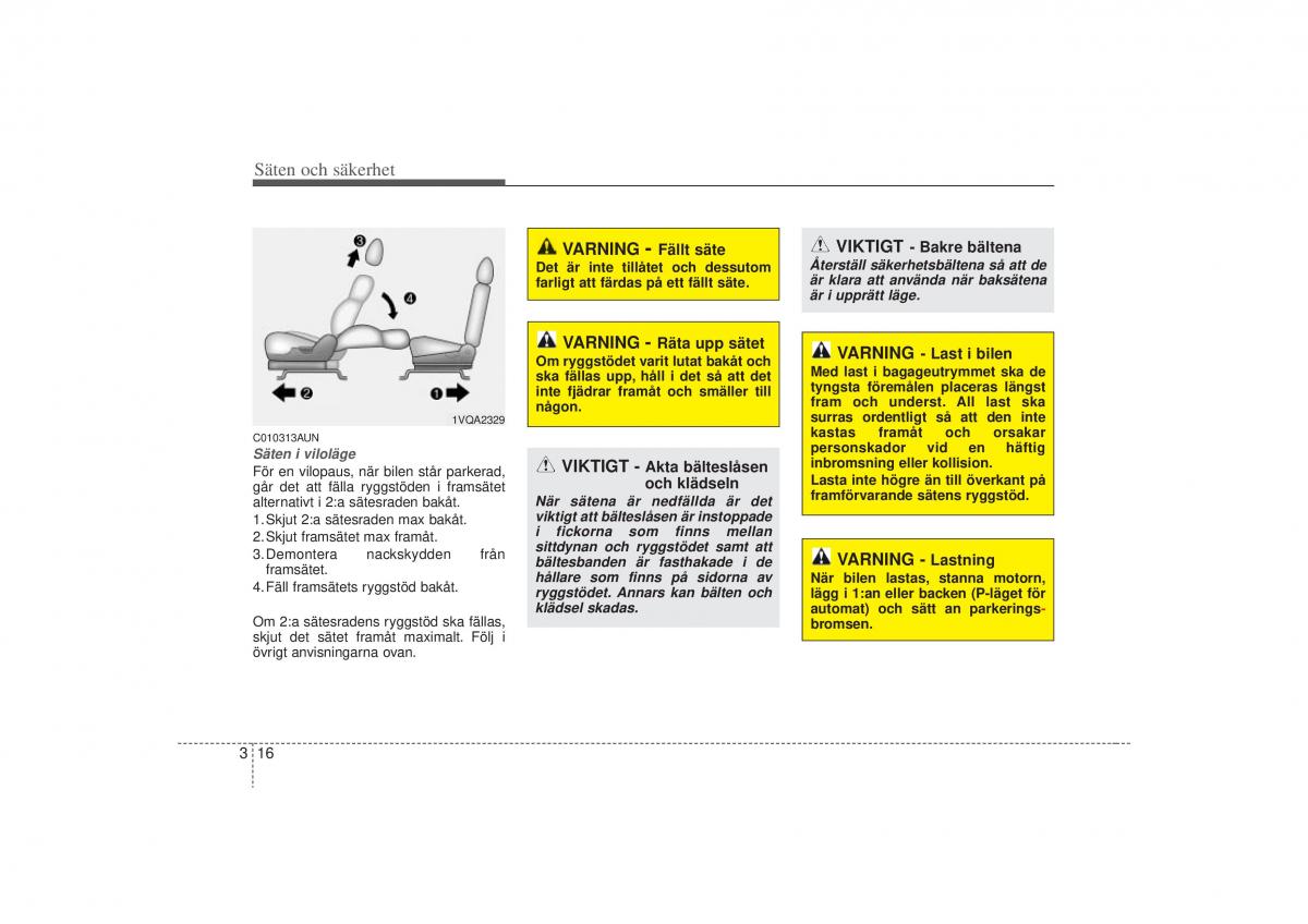 KIA Carens II 2 instruktionsbok / page 34