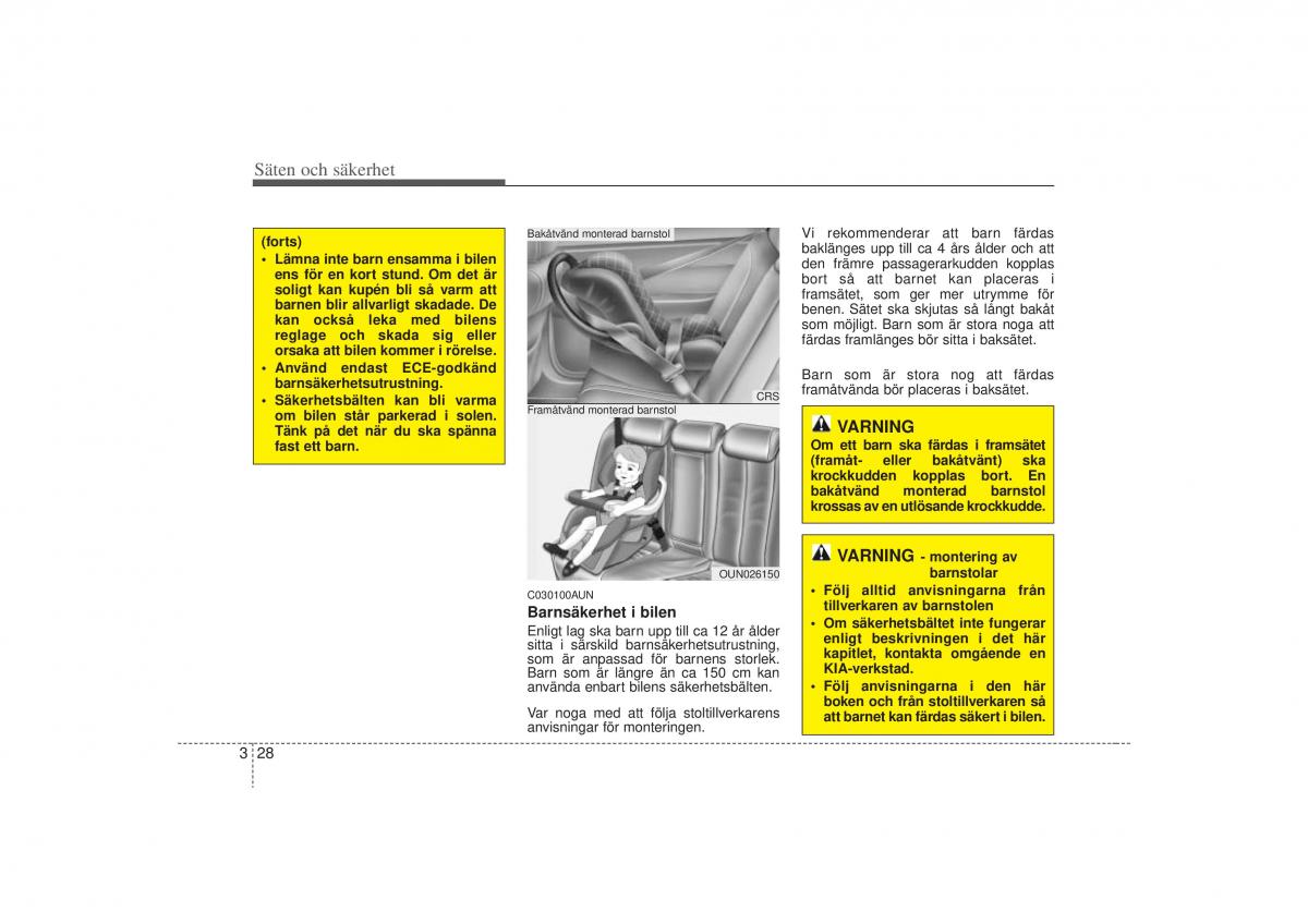 KIA Carens II 2 instruktionsbok / page 46