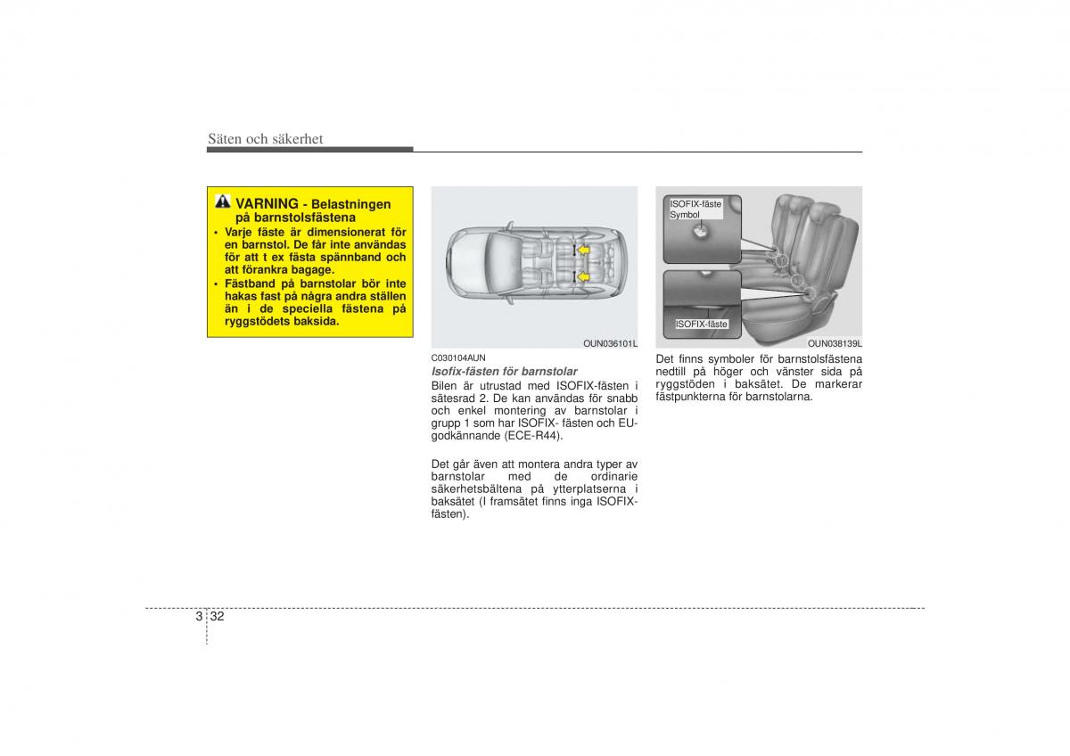 KIA Carens II 2 instruktionsbok / page 50