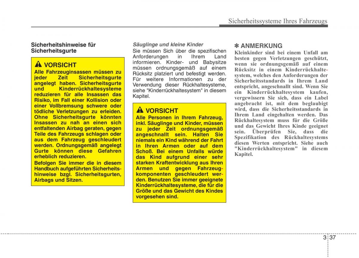 KIA Carens III 3 Handbuch / page 56