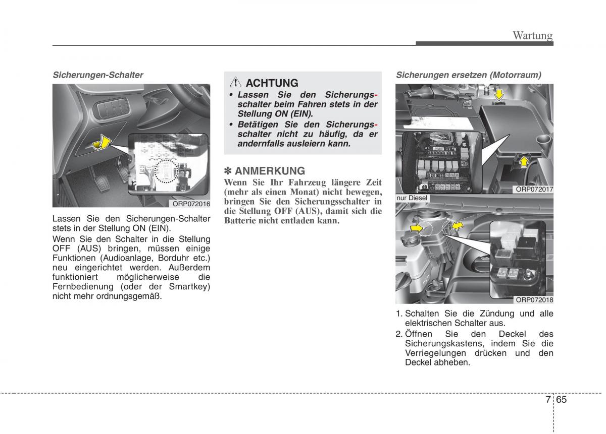 KIA Carens III 3 Handbuch / page 653