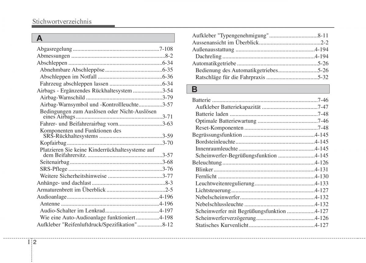 KIA Carens III 3 Handbuch / page 714