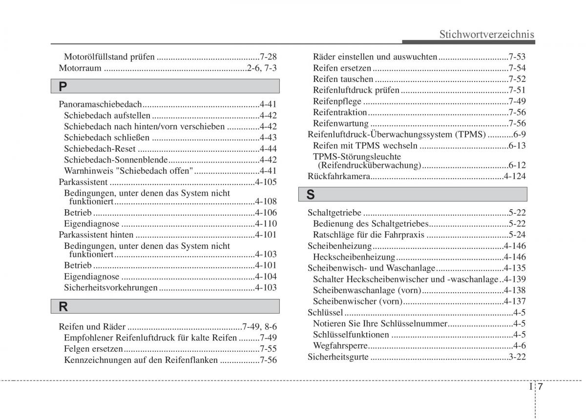 KIA Carens III 3 Handbuch / page 719