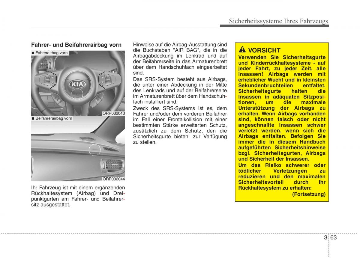 KIA Carens III 3 Handbuch / page 82