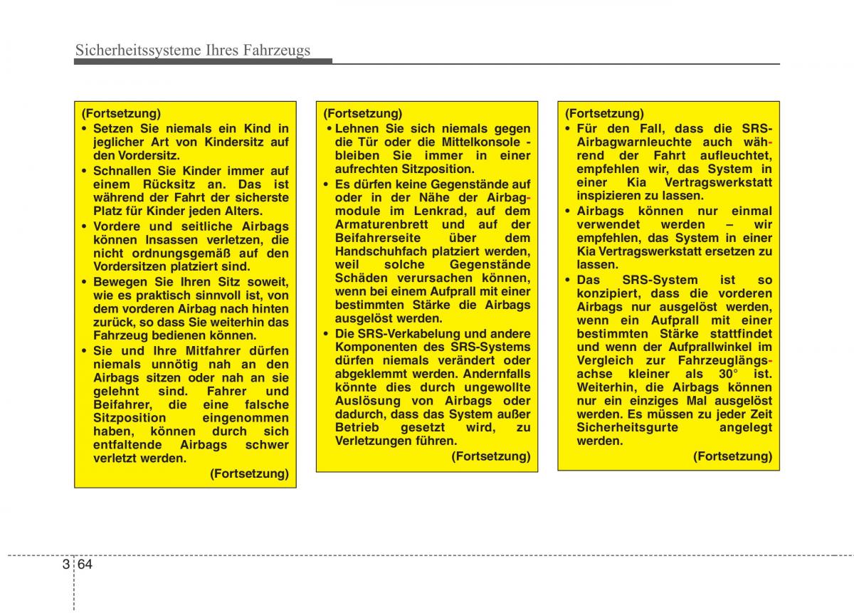 KIA Carens III 3 Handbuch / page 83