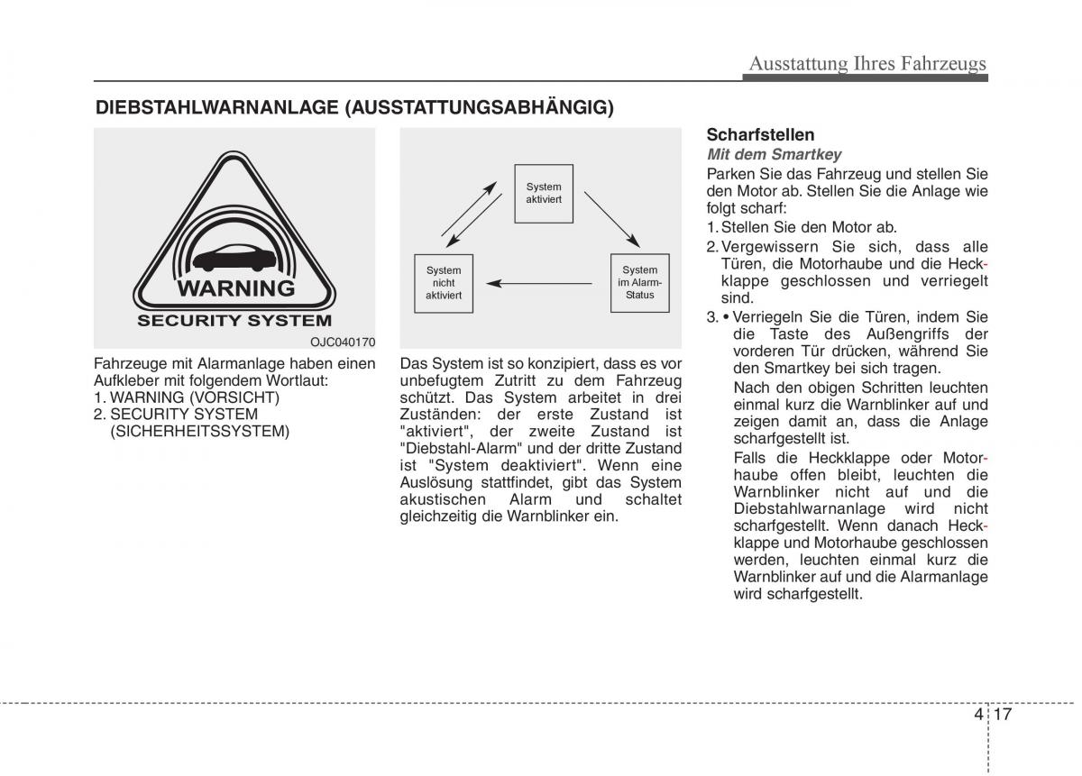 KIA Carens III 3 Handbuch / page 115