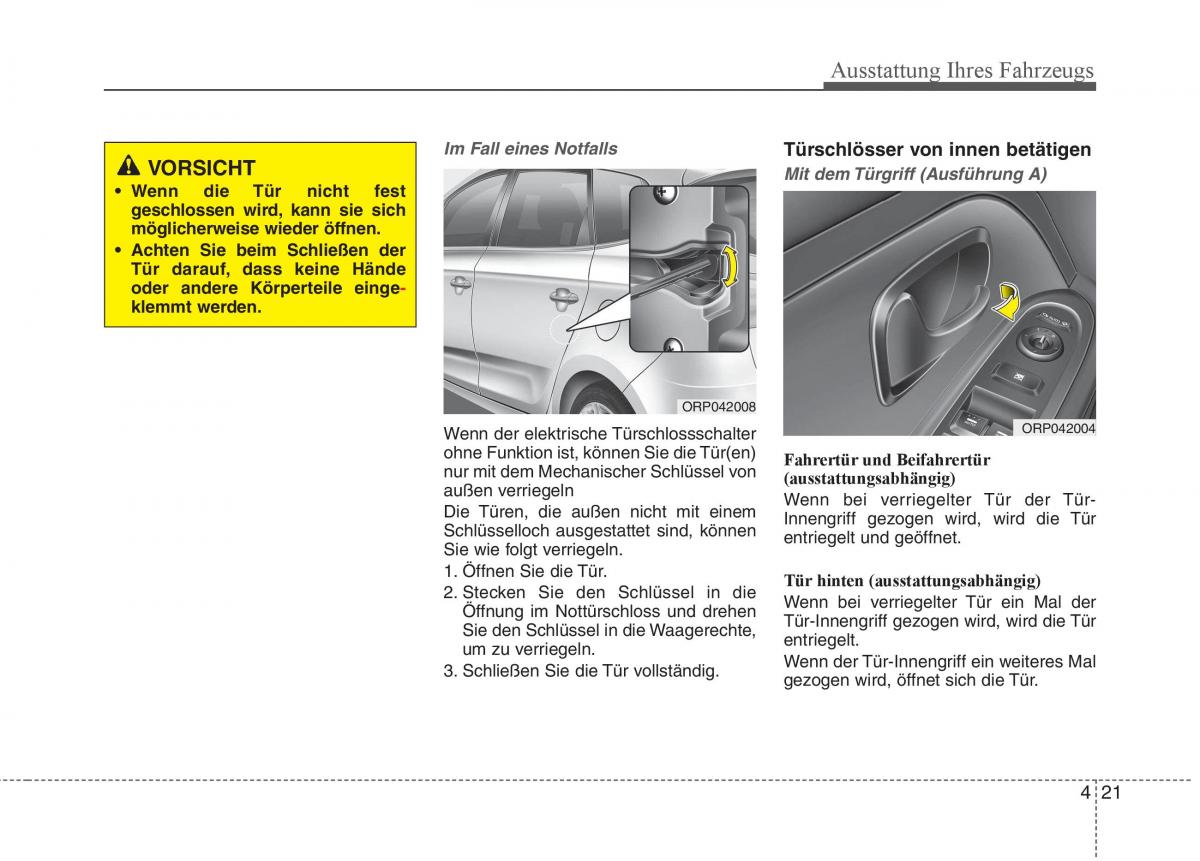 KIA Carens III 3 Handbuch / page 119