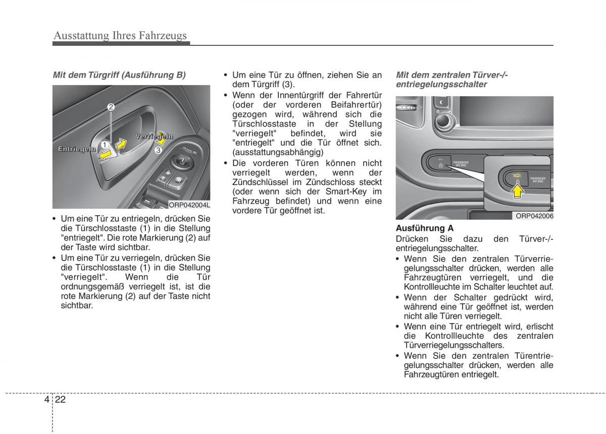 KIA Carens III 3 Handbuch / page 120