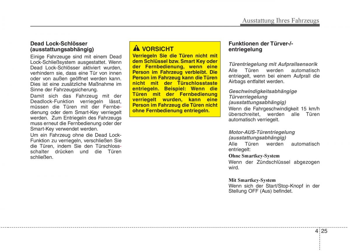 KIA Carens III 3 Handbuch / page 123