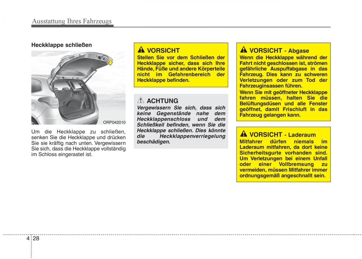 KIA Carens III 3 Handbuch / page 126