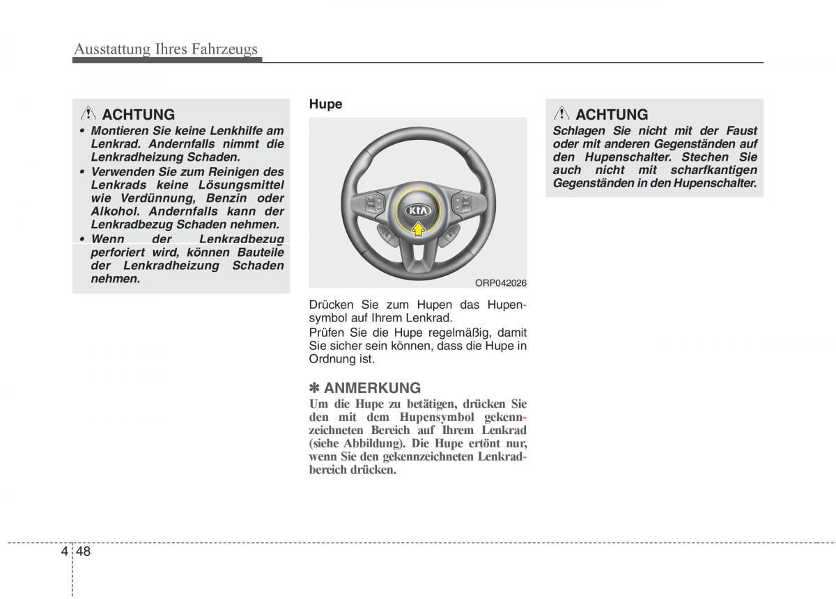 KIA Carens III 3 Handbuch / page 146