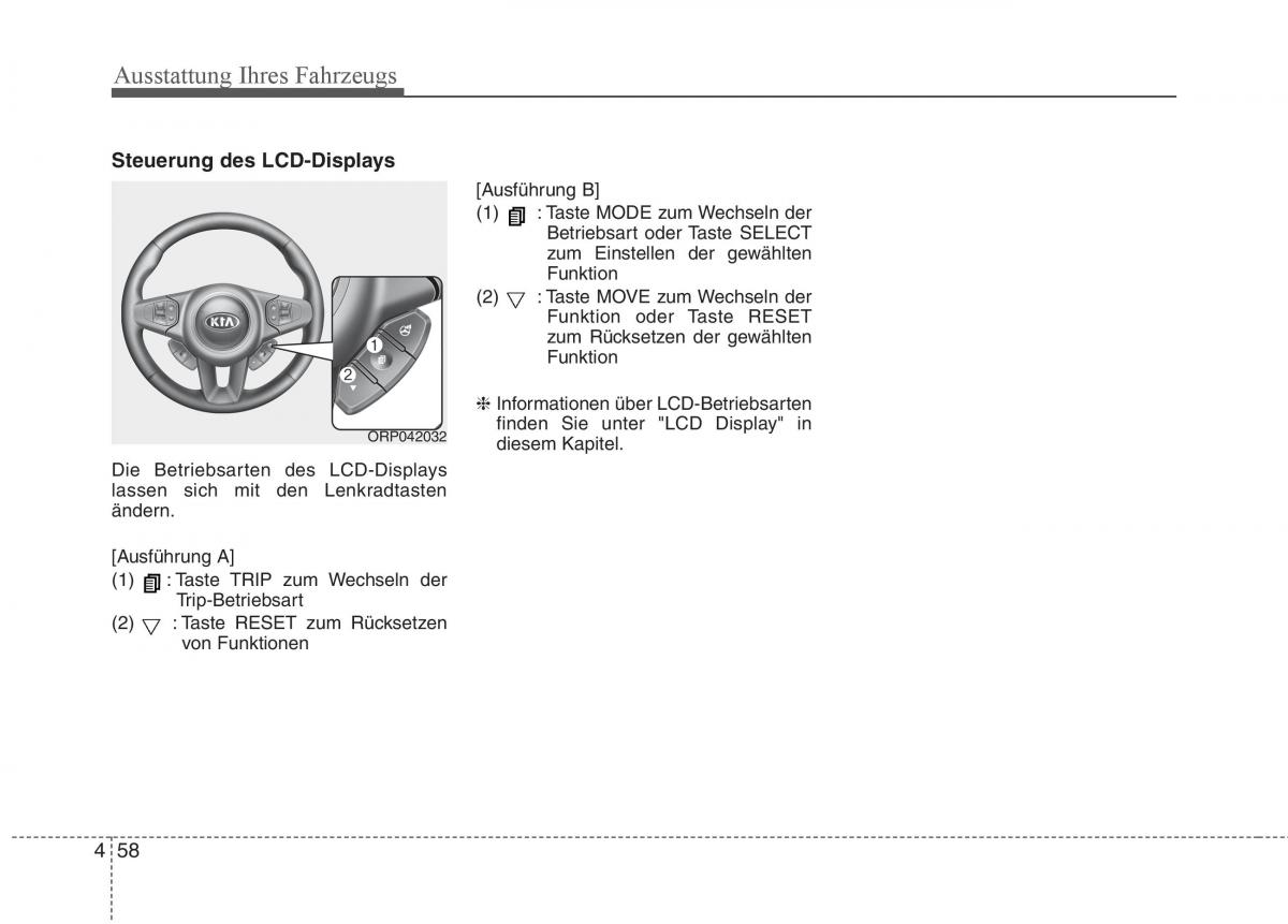 KIA Carens III 3 Handbuch / page 156