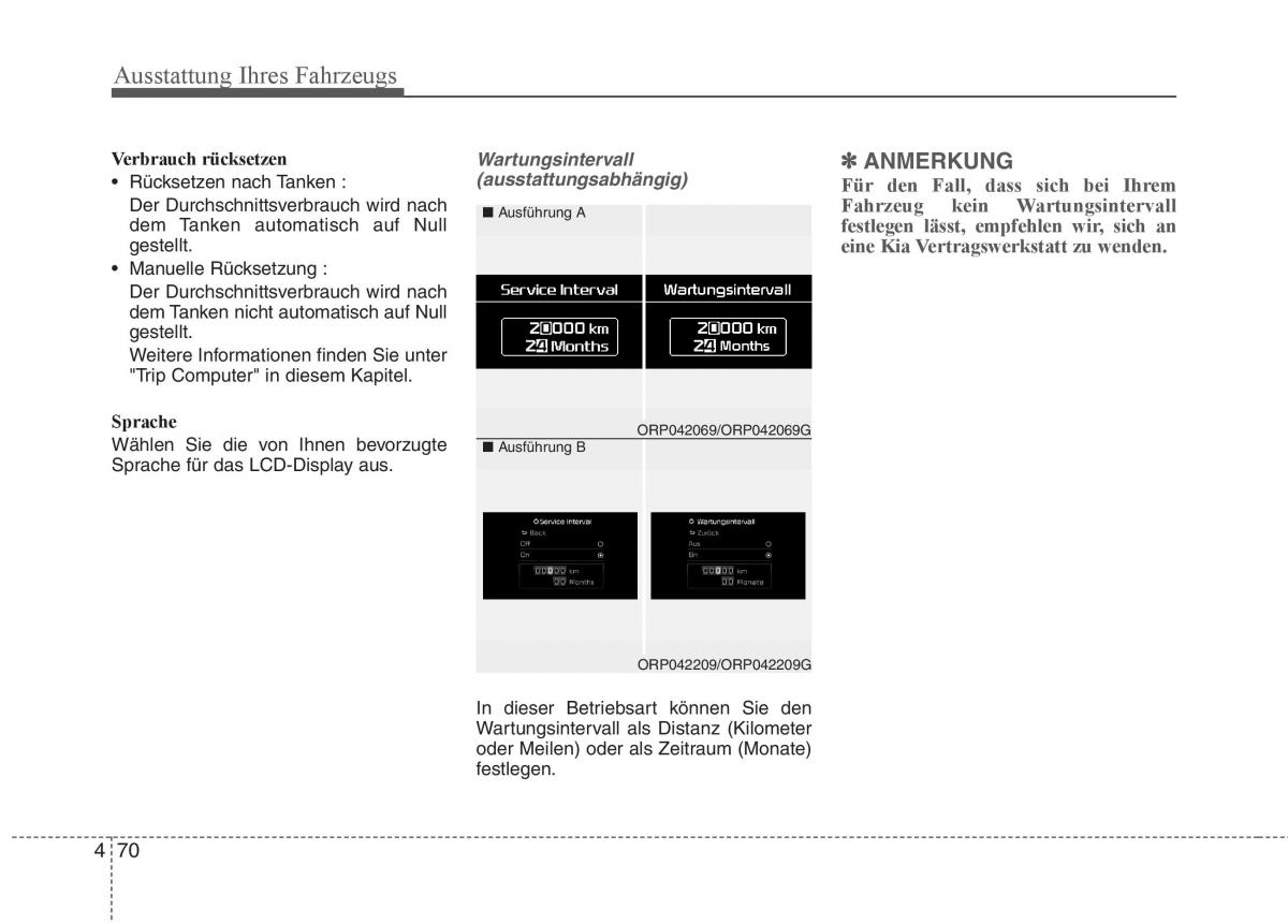 KIA Carens III 3 Handbuch / page 168