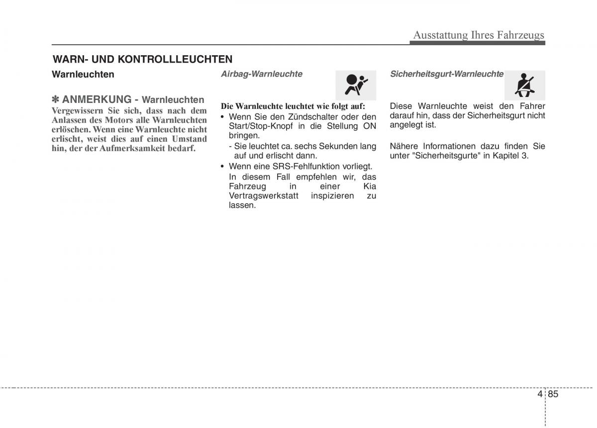 KIA Carens III 3 Handbuch / page 183