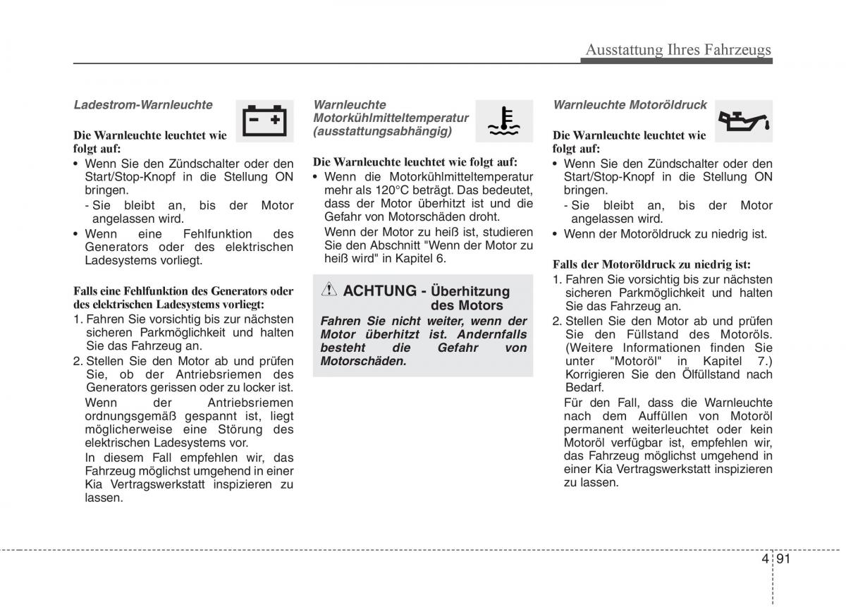 KIA Carens III 3 Handbuch / page 189