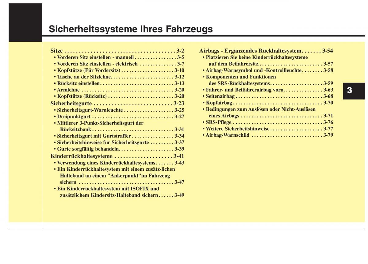 KIA Carens III 3 Handbuch / page 20