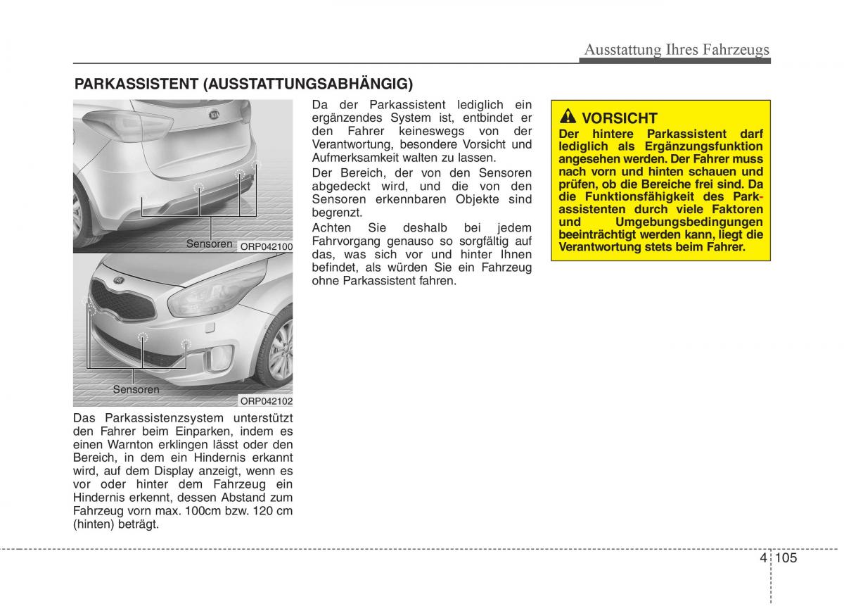 KIA Carens III 3 Handbuch / page 203