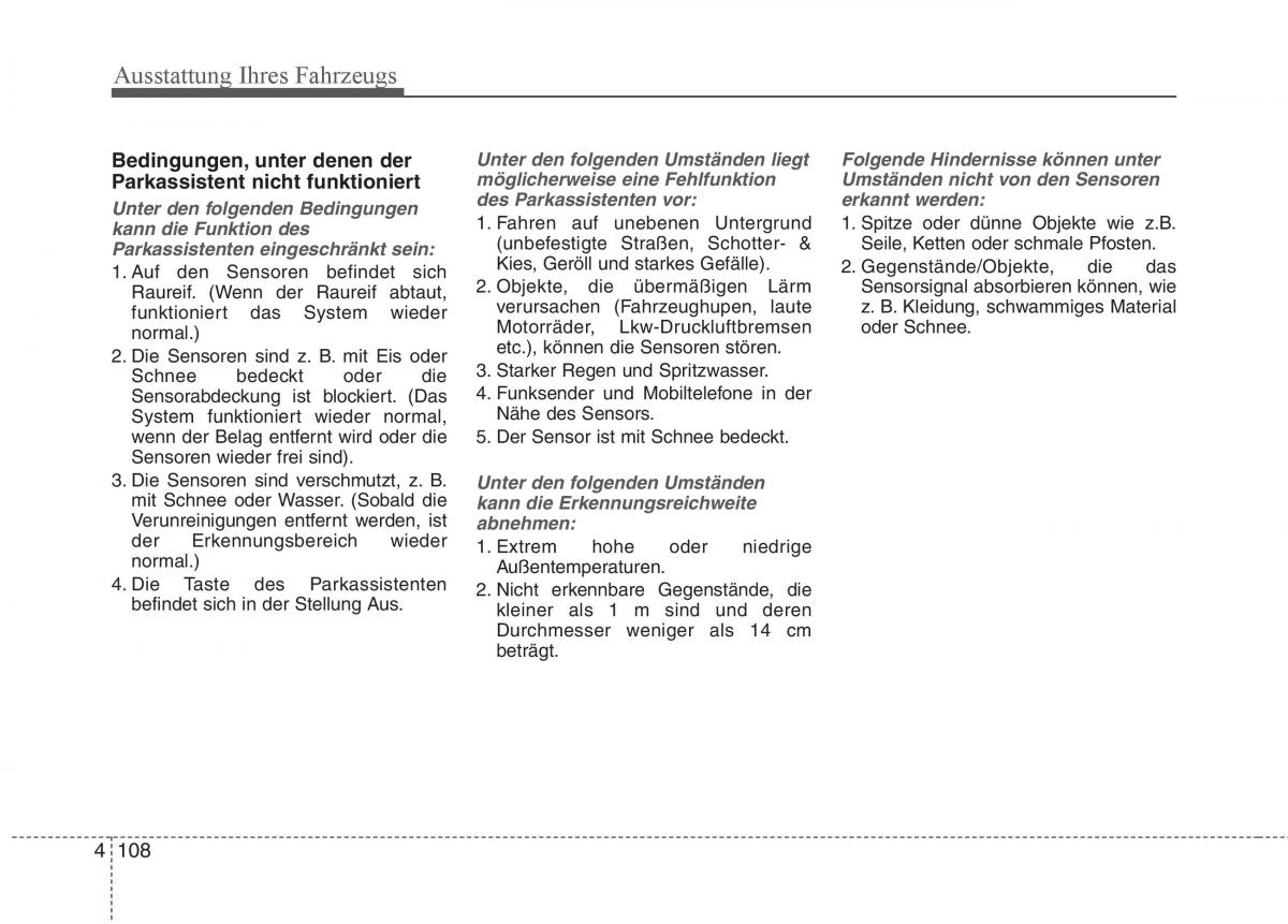 KIA Carens III 3 Handbuch / page 206