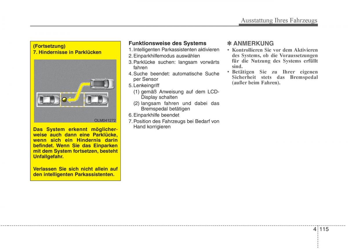 KIA Carens III 3 Handbuch / page 213