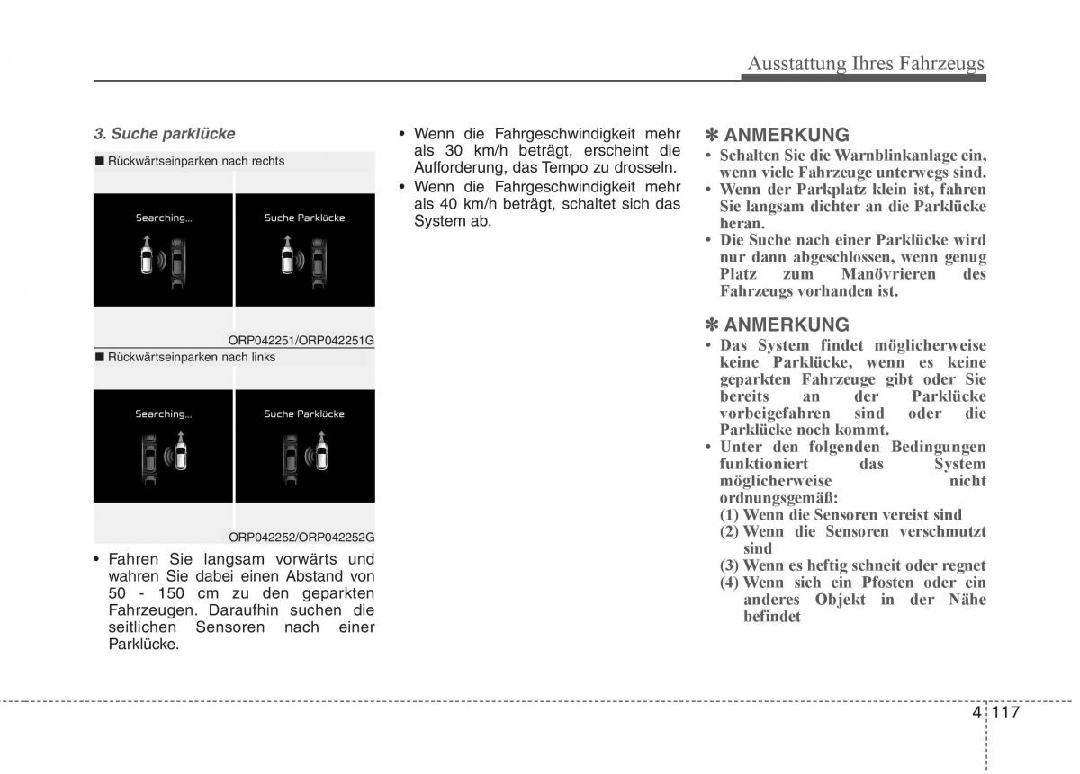 KIA Carens III 3 Handbuch / page 215