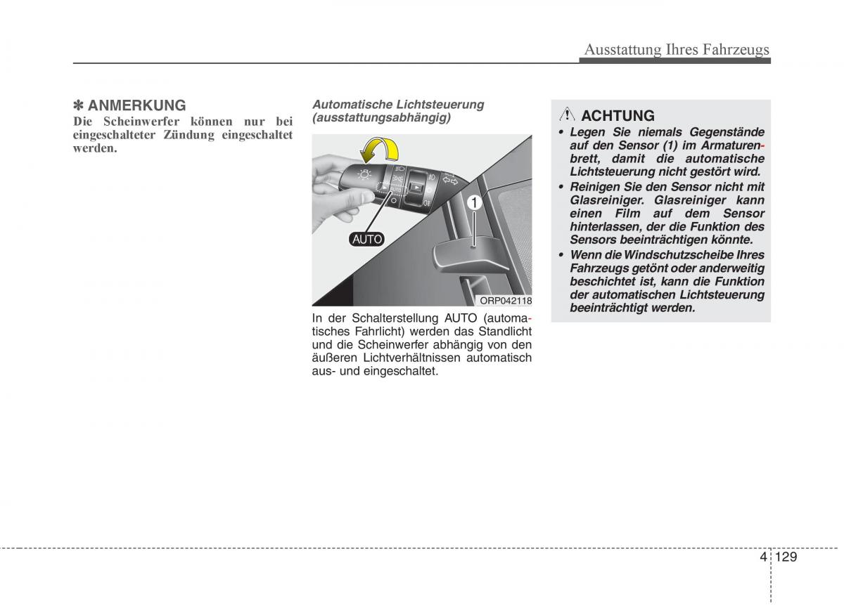 KIA Carens III 3 Handbuch / page 227