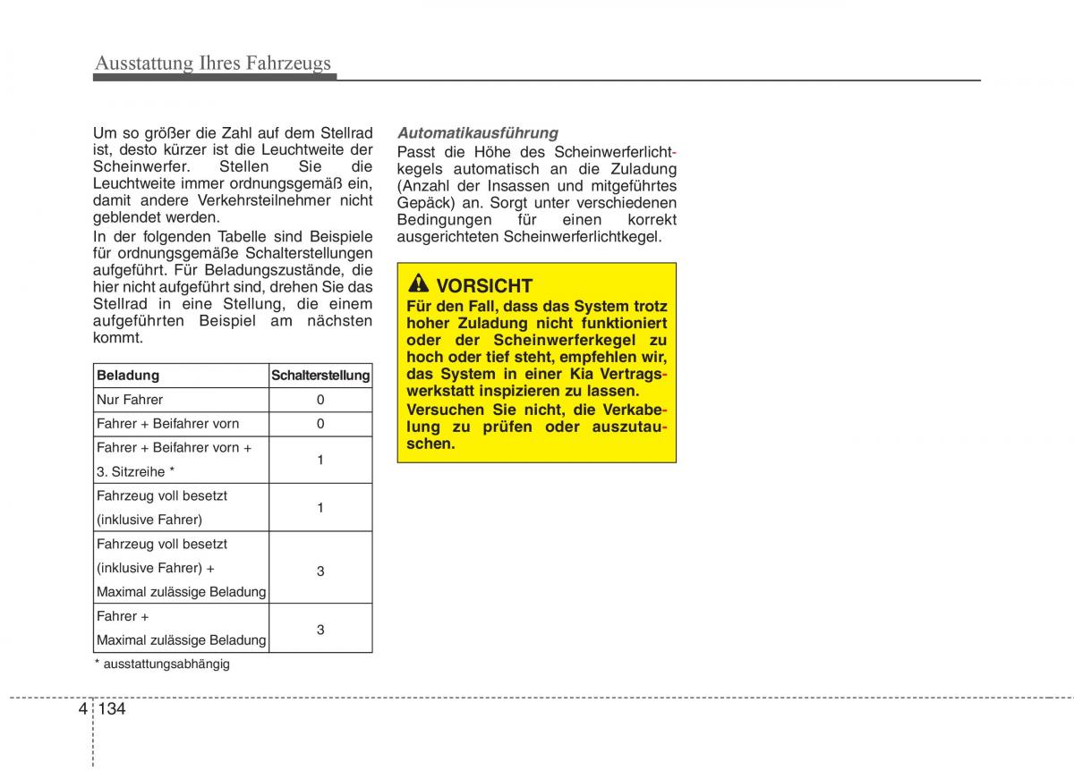 KIA Carens III 3 Handbuch / page 232