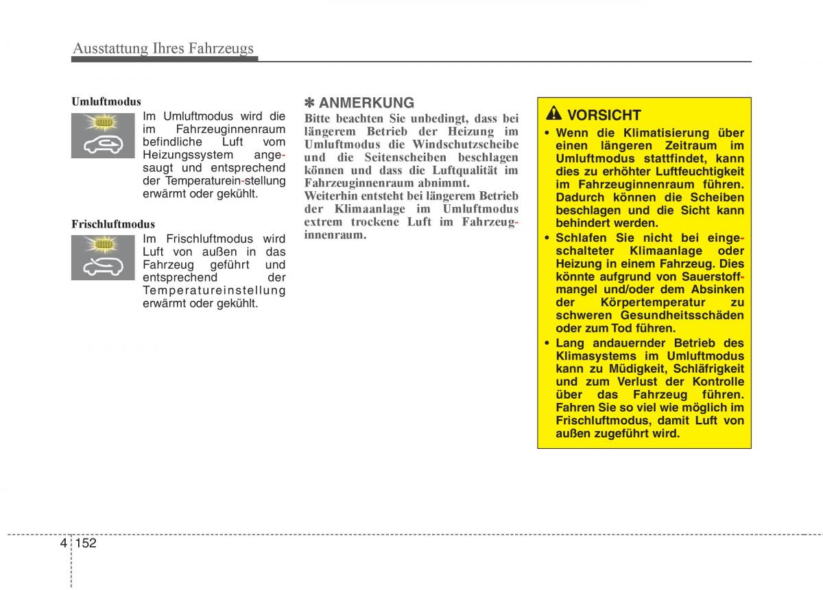 KIA Carens III 3 Handbuch / page 250