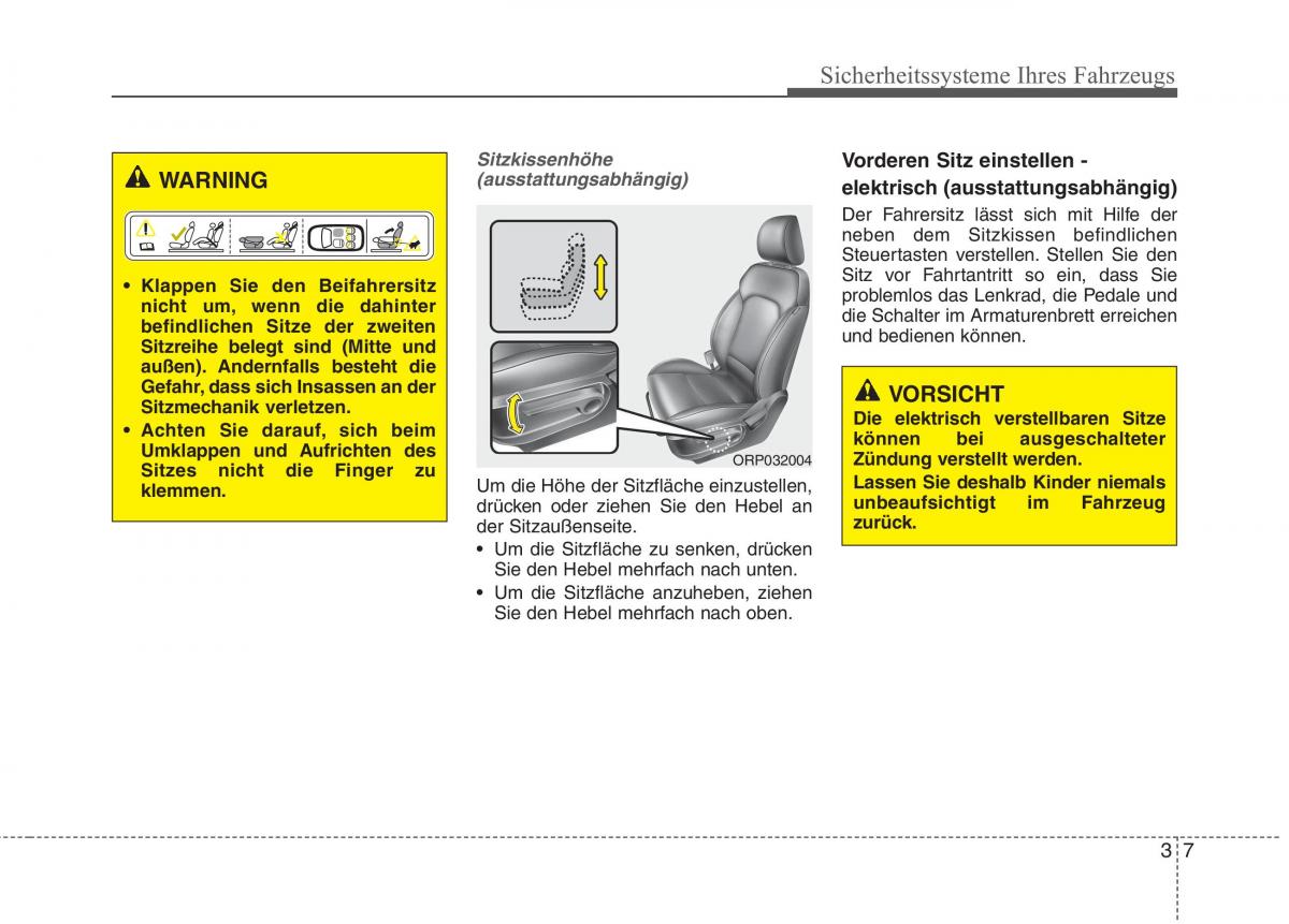 KIA Carens III 3 Handbuch / page 26