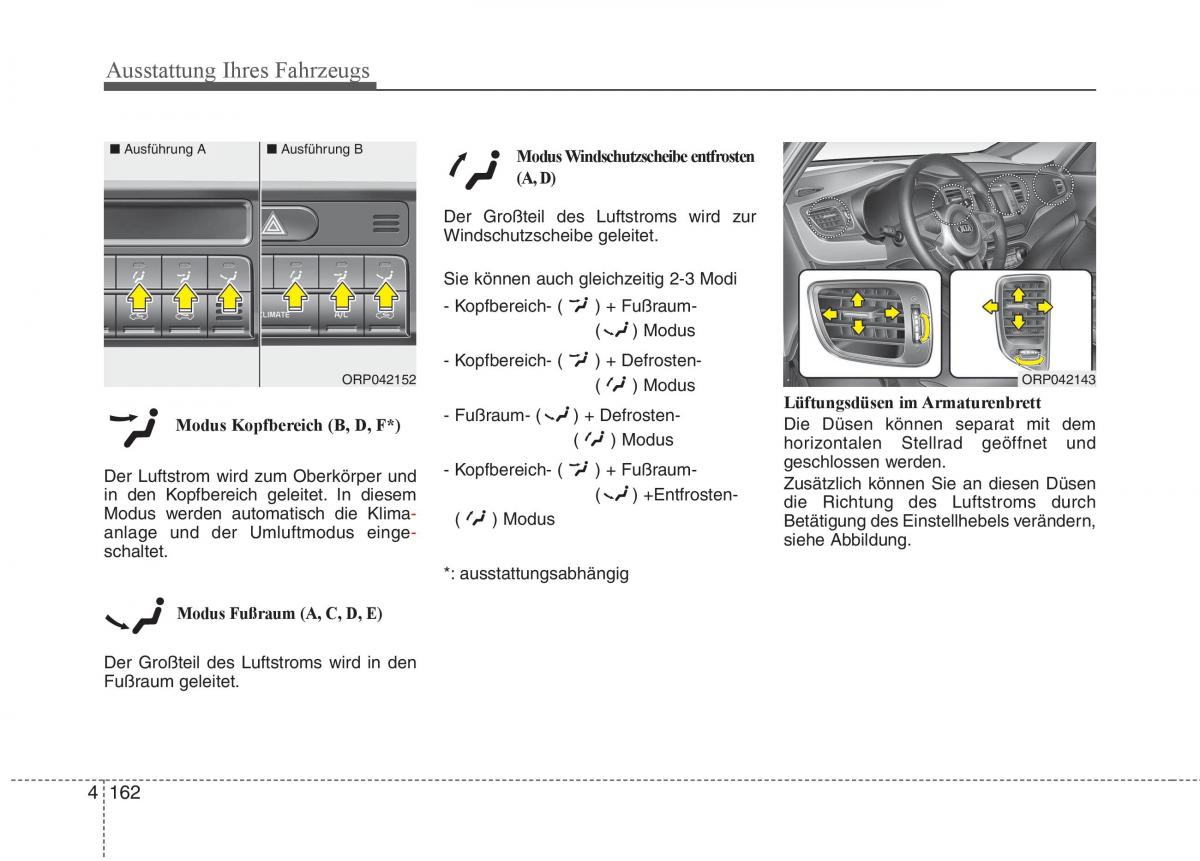 KIA Carens III 3 Handbuch / page 260