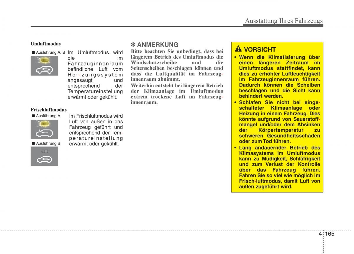 KIA Carens III 3 Handbuch / page 263