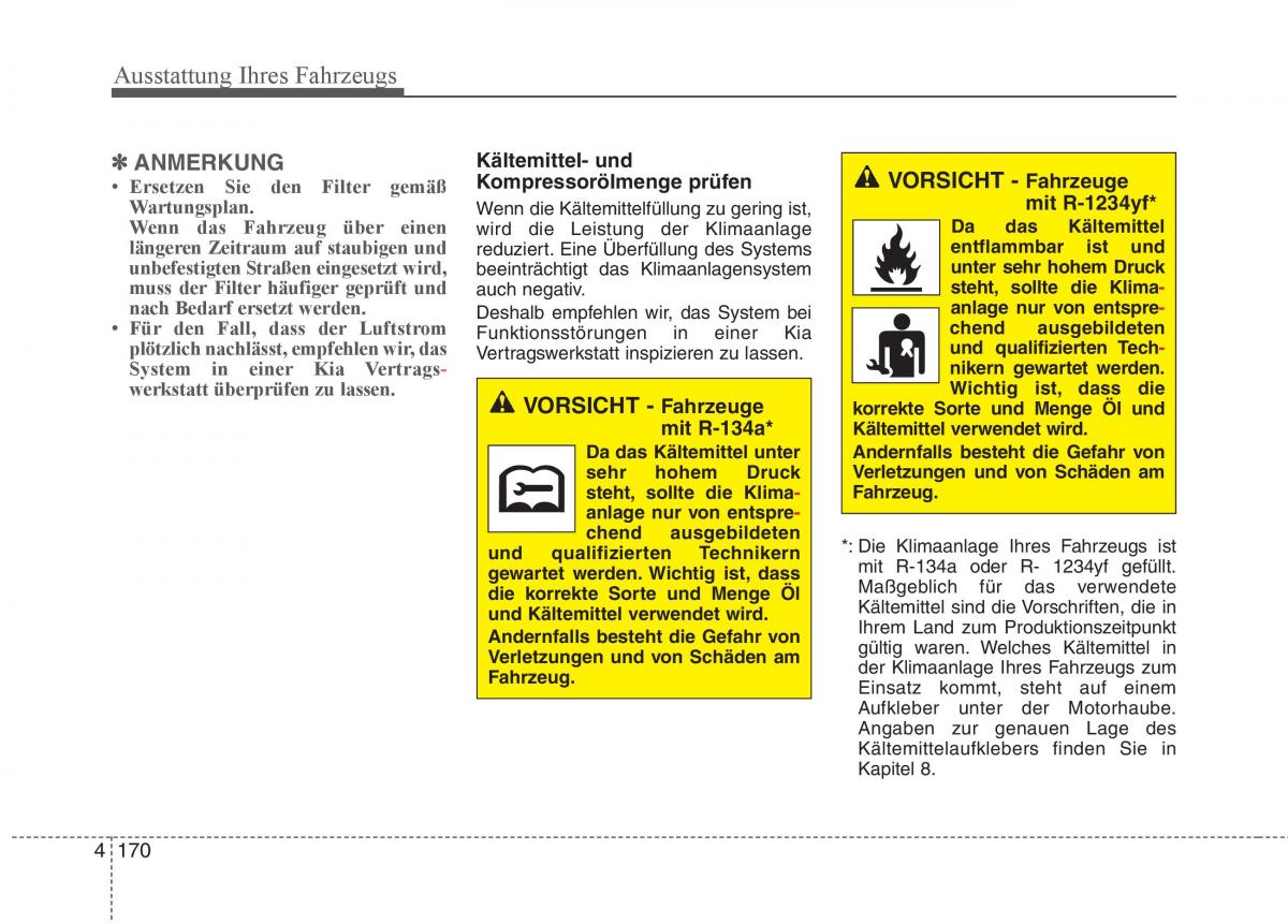 KIA Carens III 3 Handbuch / page 268