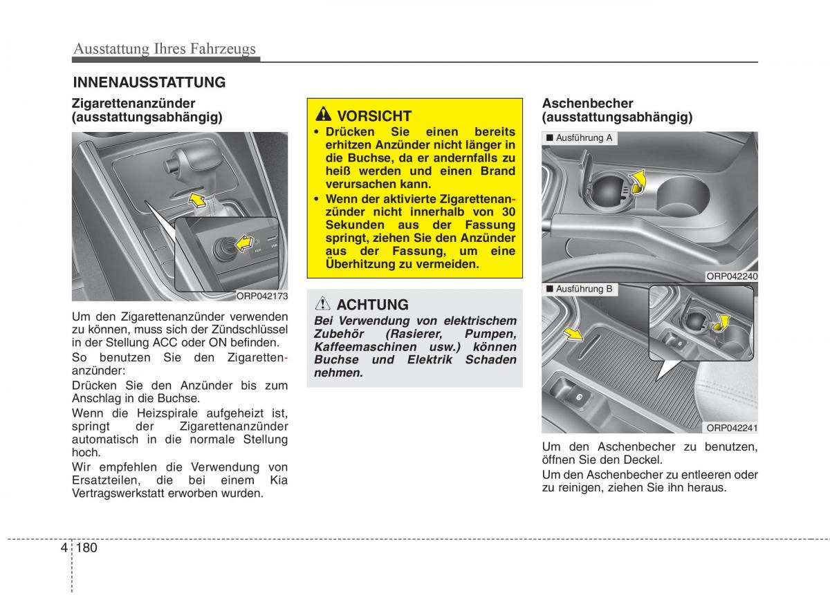 KIA Carens III 3 Handbuch / page 278