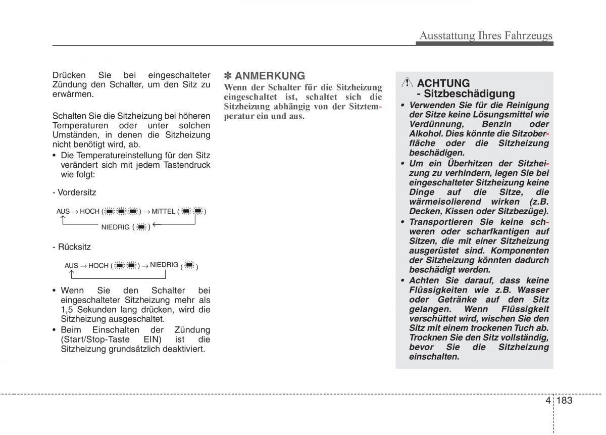 KIA Carens III 3 Handbuch / page 281