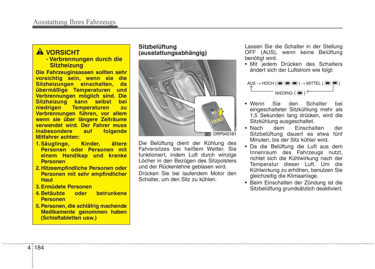 KIA Carens III 3 Handbuch / page 282