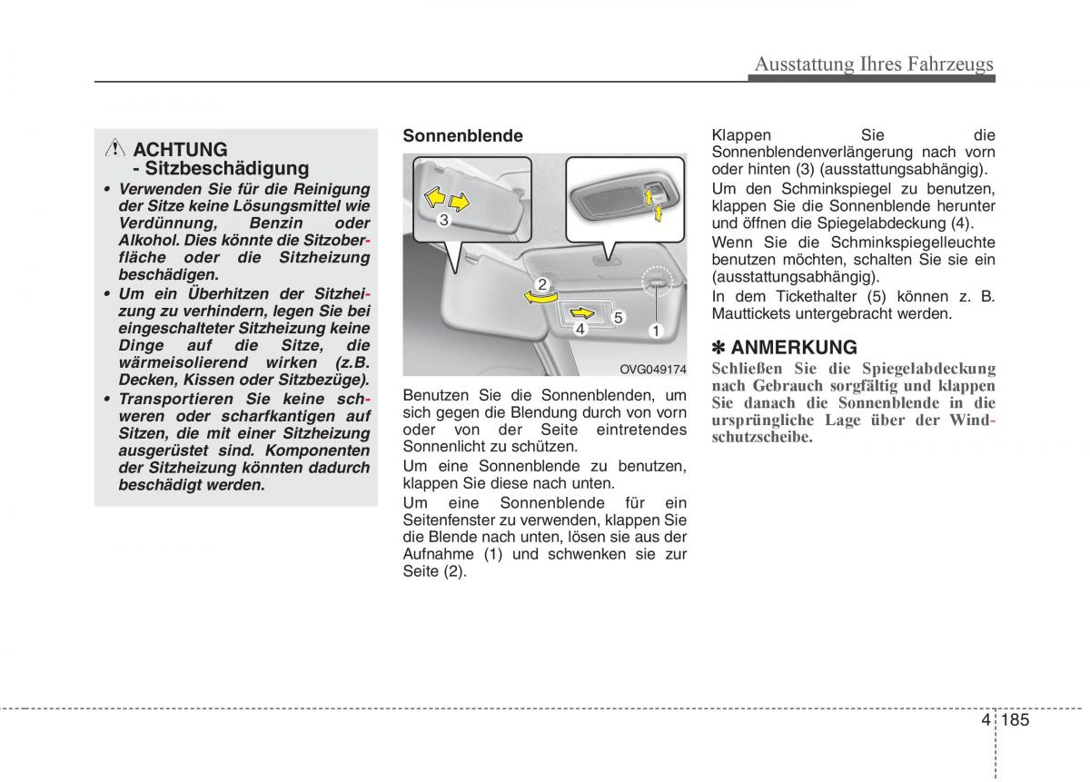 KIA Carens III 3 Handbuch / page 283