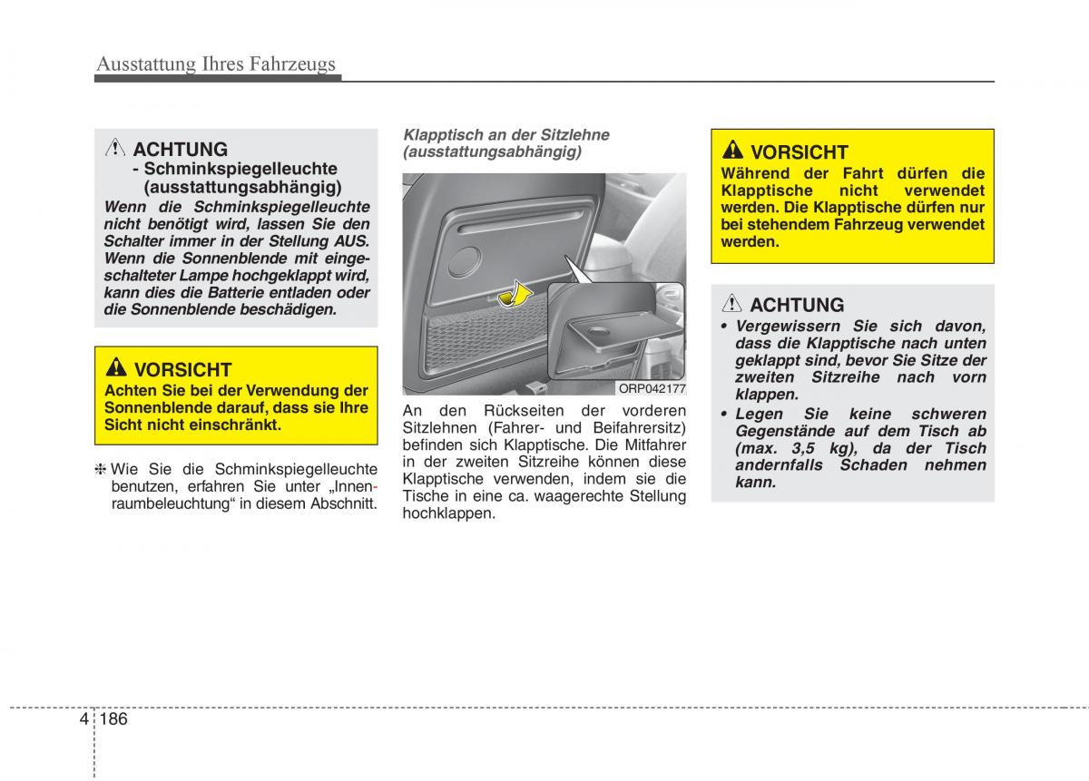 KIA Carens III 3 Handbuch / page 284