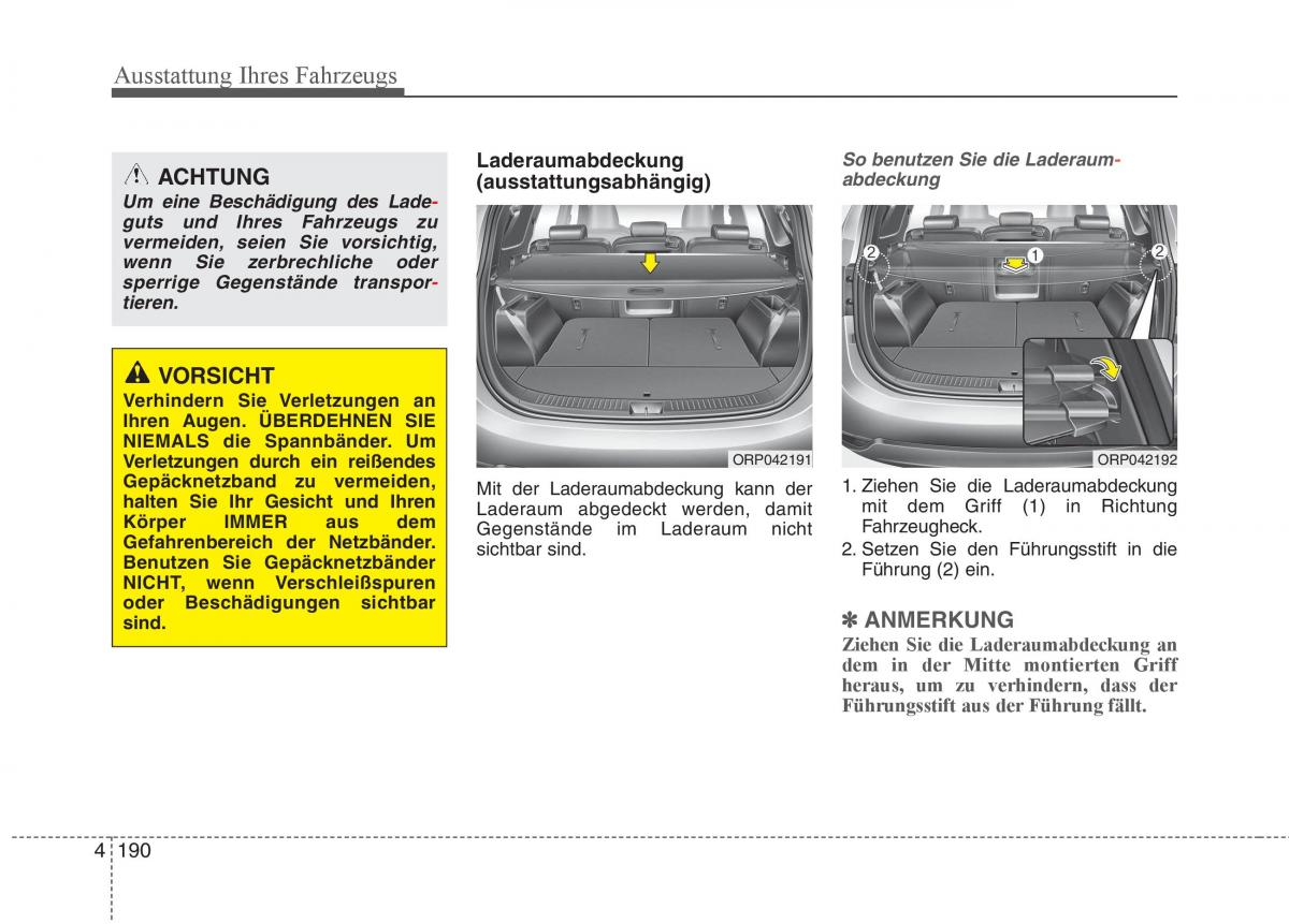 KIA Carens III 3 Handbuch / page 288