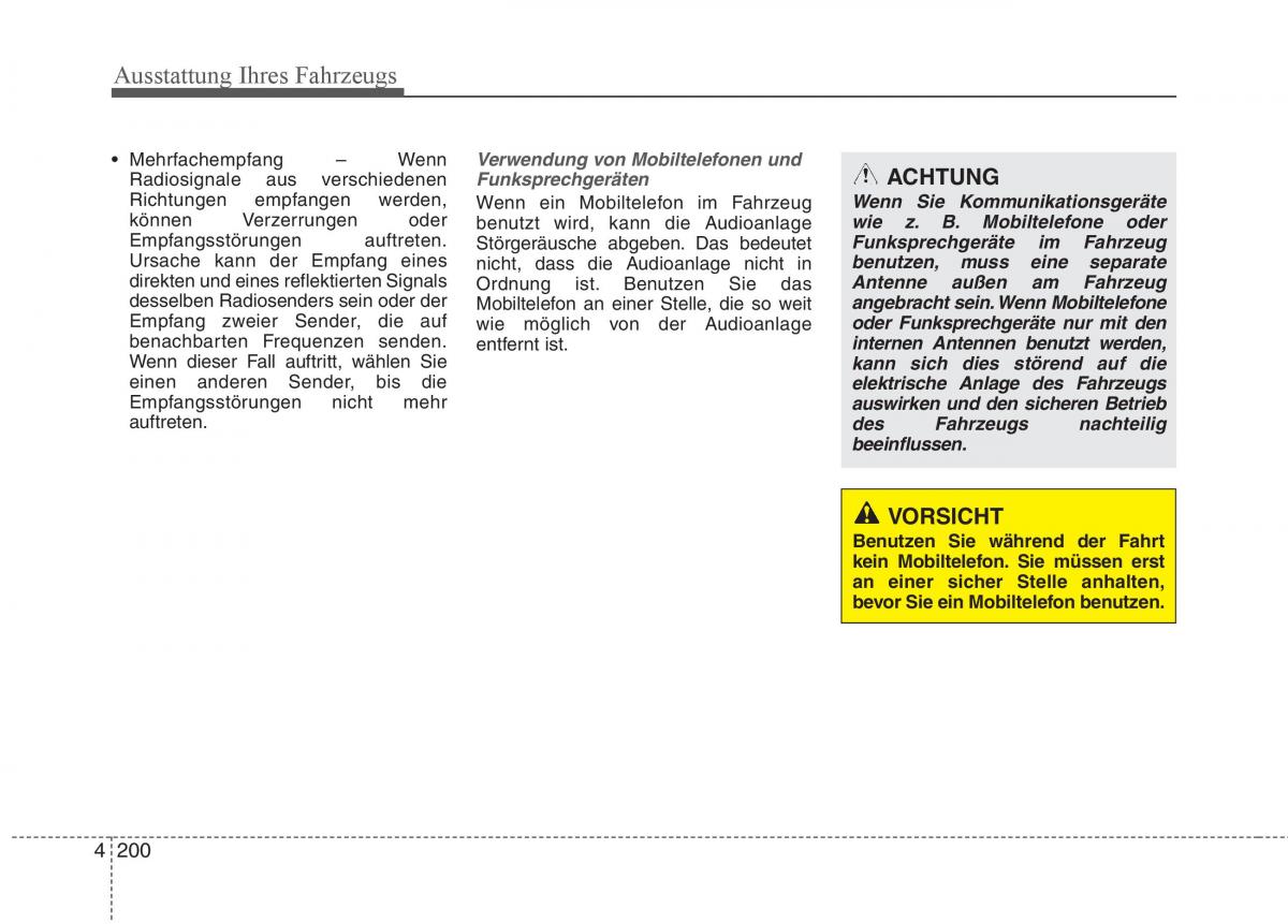 KIA Carens III 3 Handbuch / page 298