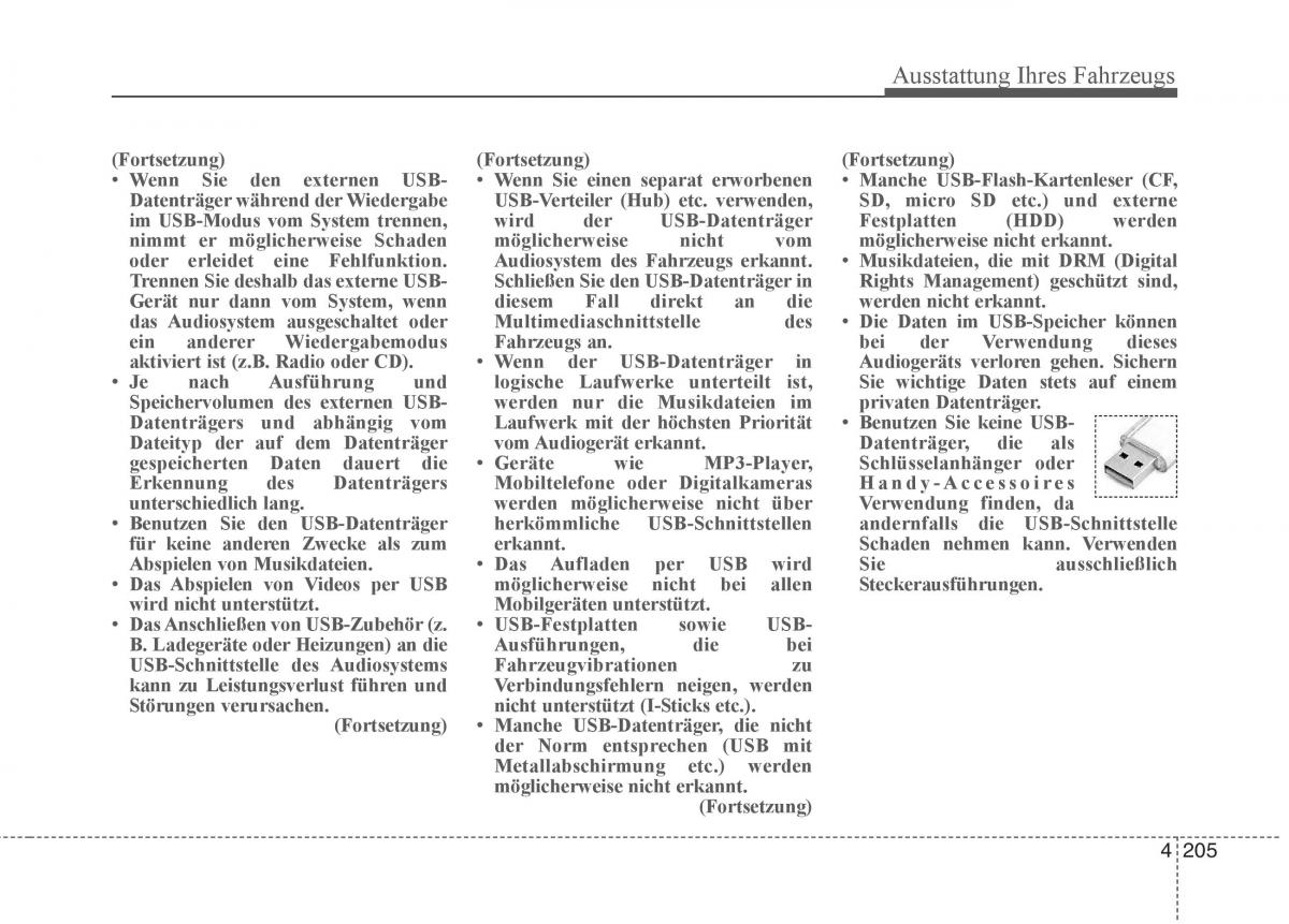 KIA Carens III 3 Handbuch / page 303