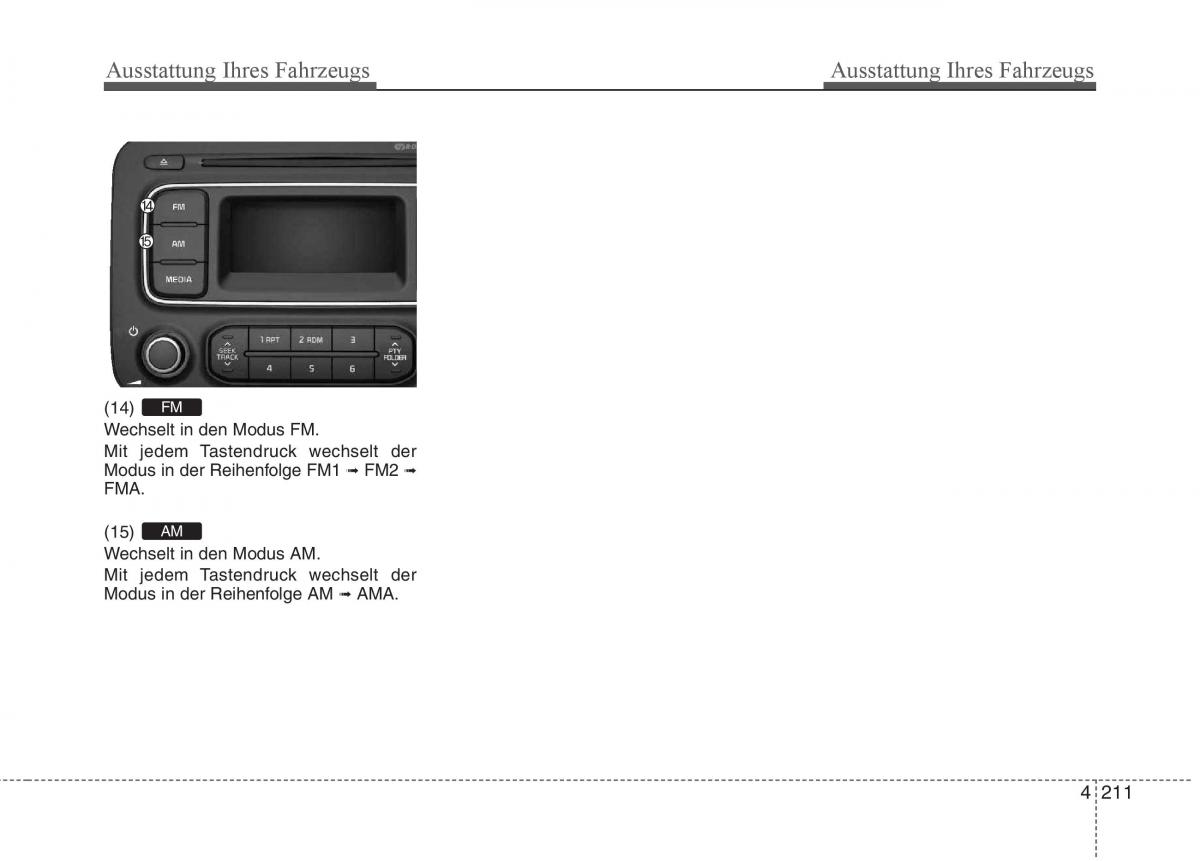 KIA Carens III 3 Handbuch / page 309