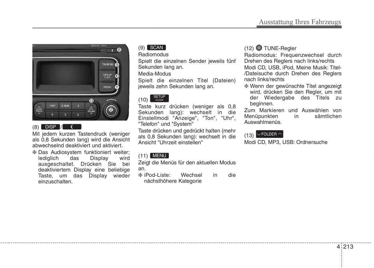 KIA Carens III 3 Handbuch / page 311