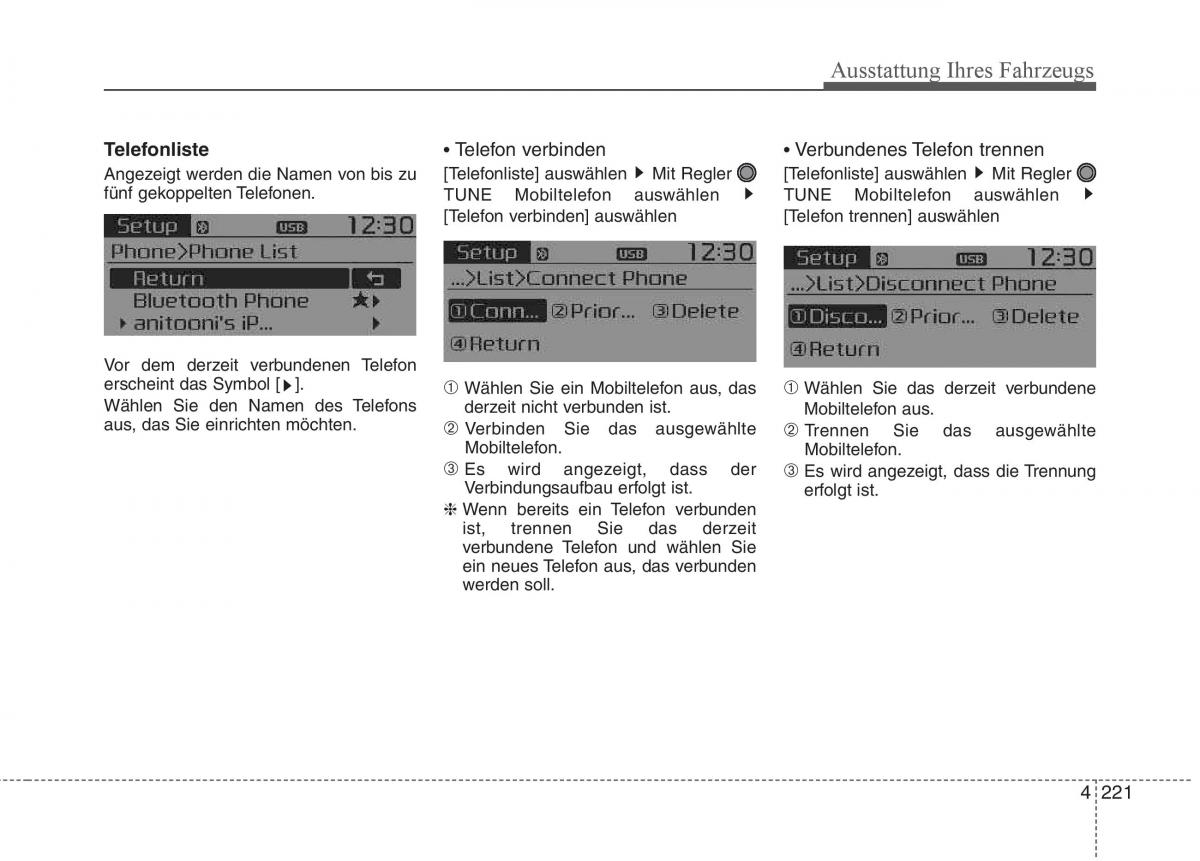 KIA Carens III 3 Handbuch / page 319