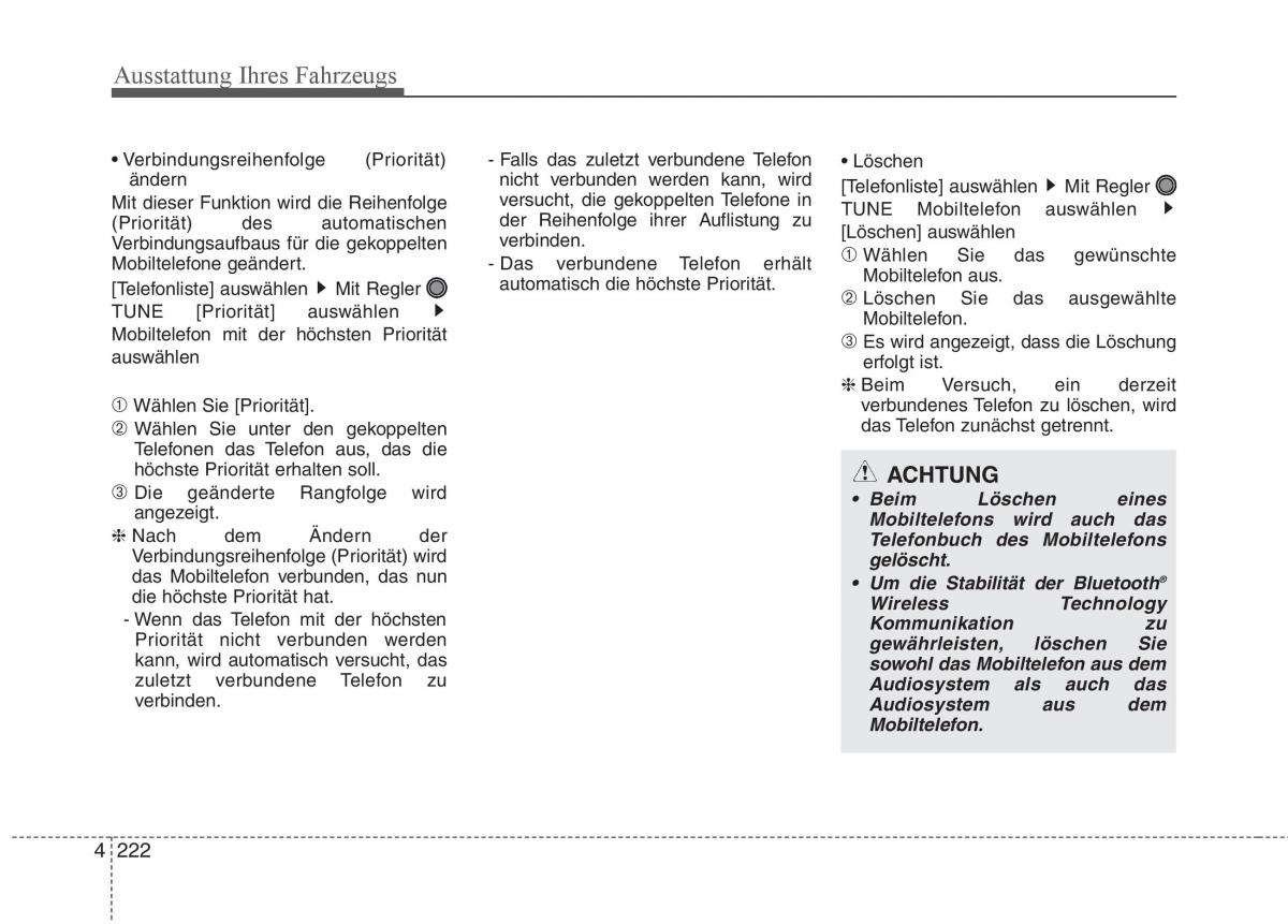 KIA Carens III 3 Handbuch / page 320