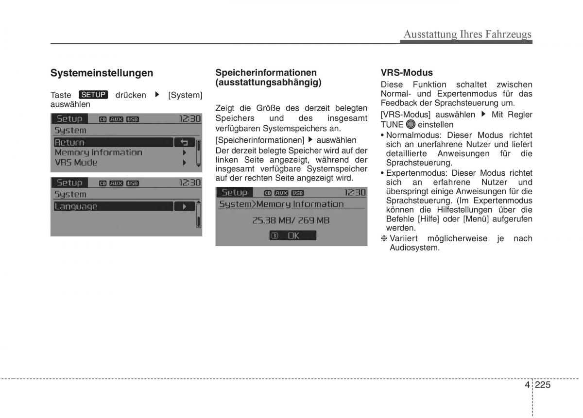 KIA Carens III 3 Handbuch / page 323